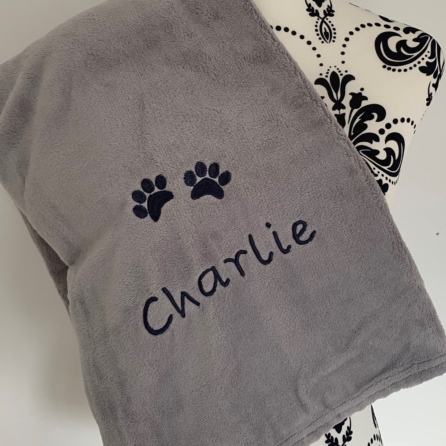 Pet Fleece Blanket - Paw Prints - Personalised
