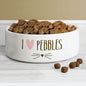 Personalised Cat Features 14Cm Medium White Pet Bowl