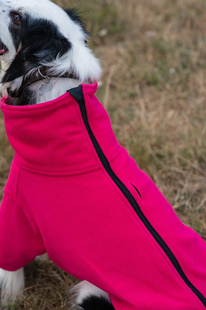 WIDE FIT Fleece Dog Jumper - Pink