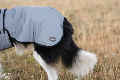 Luxe Waterproof Dog Coat 0g - Reflective Silver