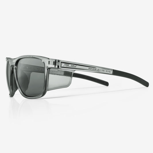 RILEY Navigator X Smoked Frame Safety Sunglasses with Grey Lens