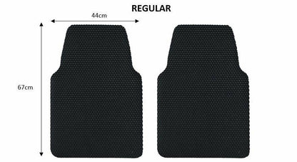 Nicoman Universal Hex Dirt Catcher Anti-Slip Car Floor Mats 2pc Front Set -  Regular
