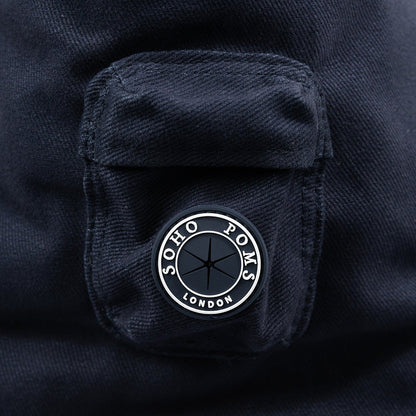 Soho Poms Berwick Pet Carrier - Navy - Ideal for Dogs & Cats