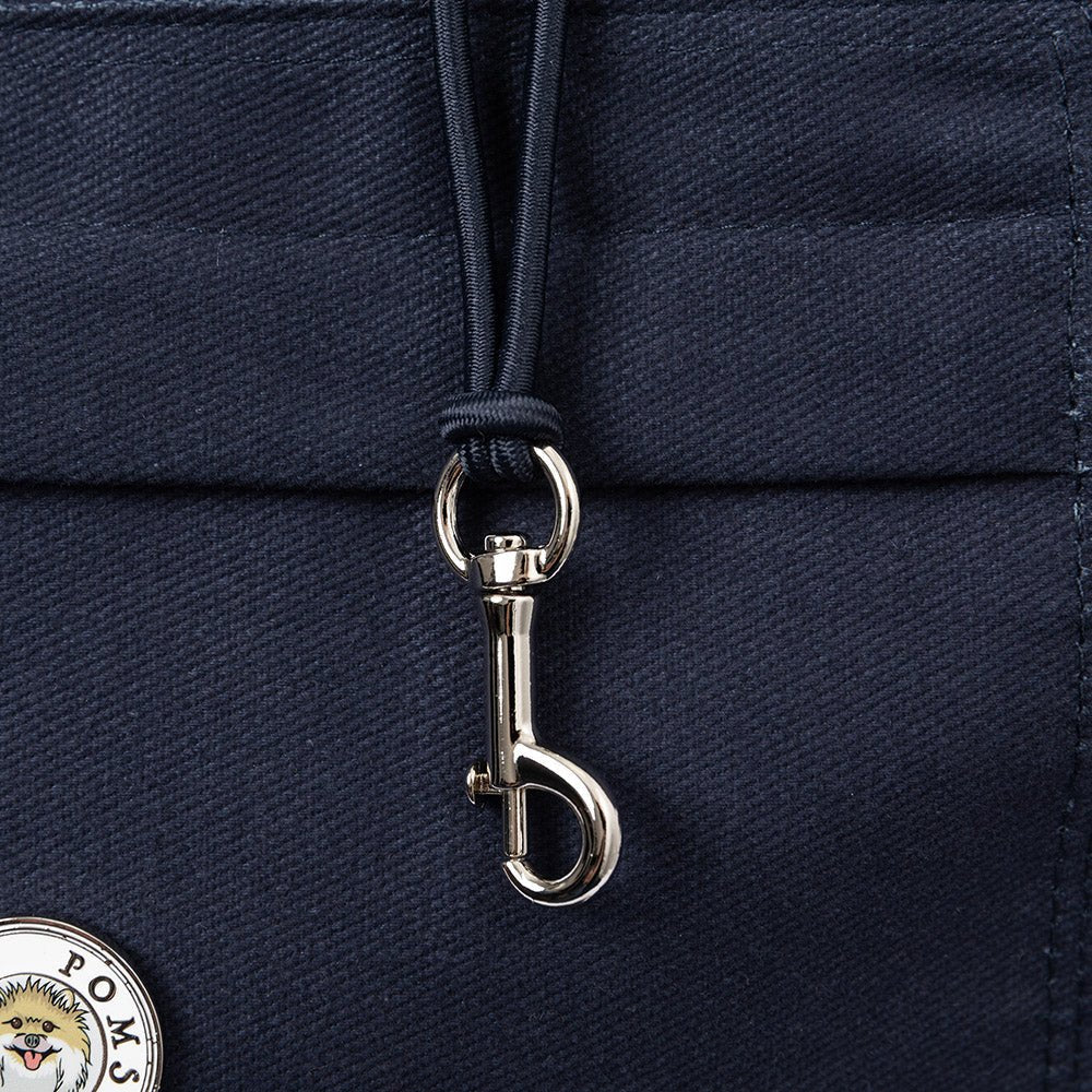 Soho Poms Berwick Pet Carrier - Navy - Ideal for Dogs & Cats