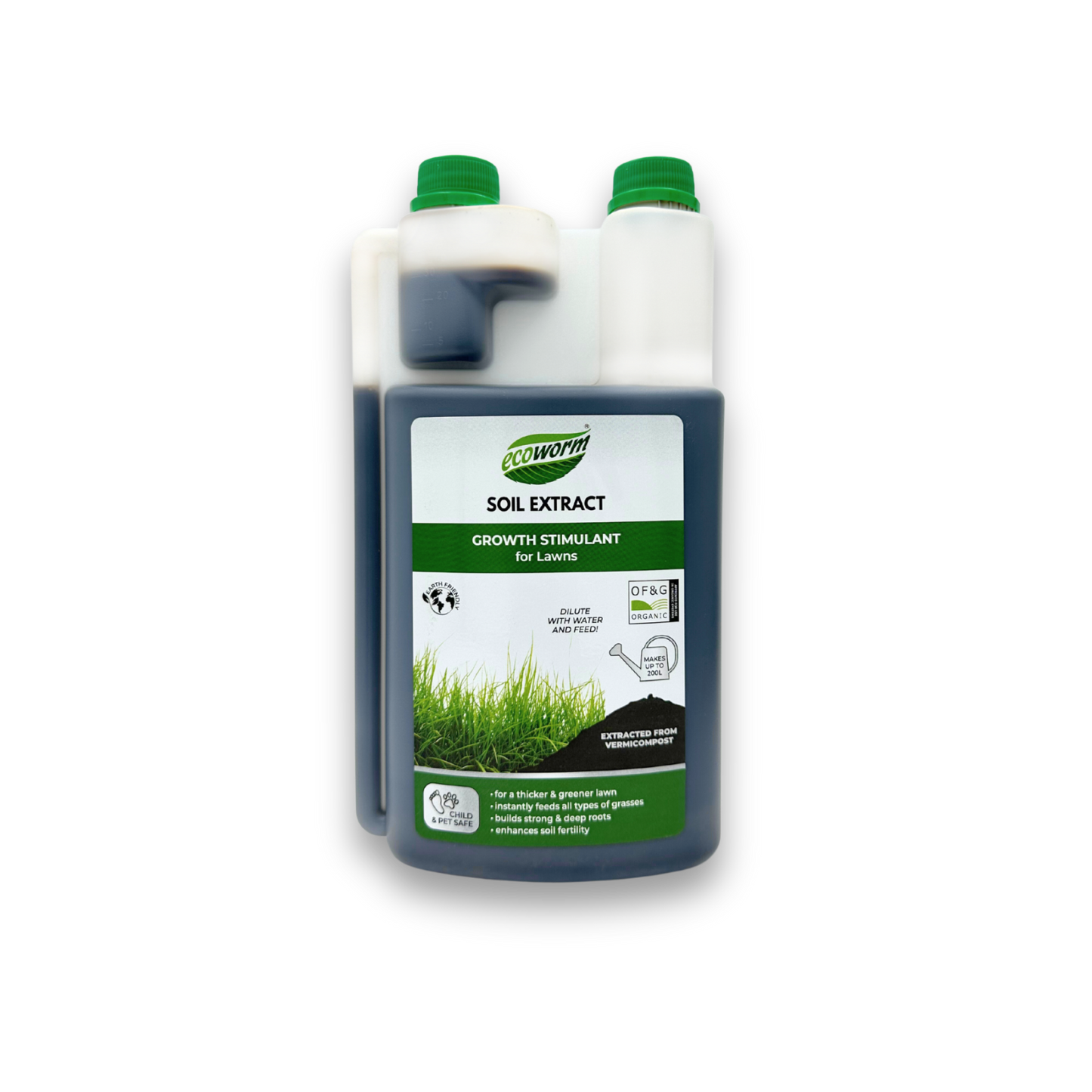 Liquid Lawn Feed – Organic Fertiliser & Soil Regenerator (Vermicompost) 1L