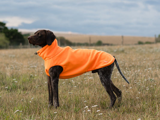 Fleece Dog Coat - Orange