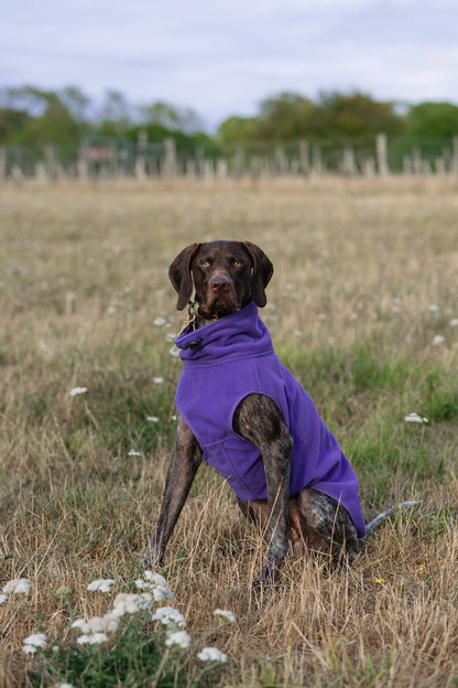 Fleece Dog Coat - Purple
